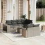 Set de sofás de jardín 11 pzas y cojines ratán sintético gris by , Garden sets - Ref: Foro24-3266250, Price: 594,86 €, Discou...