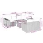 Set de sofás de jardín 11 pzas y cojines ratán sintético gris by , Garden sets - Ref: Foro24-3266250, Price: 594,86 €, Discou...