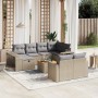 Set de sofás de jardín 11pzas con cojines ratán sintético beige by , Garden sets - Ref: Foro24-3266259, Price: 578,54 €, Disc...