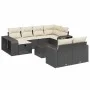 Set de sofás de jardín 11 pzas y cojines ratán sintético negro by , Garden sets - Ref: Foro24-3266246, Price: 575,51 €, Disco...
