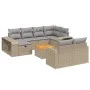 Gartensofa-Set 11-teilig mit beigen Polstern aus synthetischem Rattan von , Gartensets - Ref: Foro24-3266259, Preis: 599,82 €...