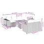 Set de sofás de jardín 11 pzas y cojines ratán sintético negro by , Garden sets - Ref: Foro24-3266246, Price: 548,20 €, Disco...