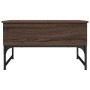 Mesa de centro madera ingeniería metal marrón roble 70x50x40 cm by , Coffee table - Ref: Foro24-845375, Price: 64,18 €, Disco...