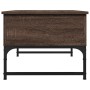 Mesa de centro madera ingeniería metal marrón roble 70x50x40 cm by , Coffee table - Ref: Foro24-845375, Price: 64,18 €, Disco...