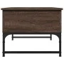 Mitteltisch aus Holz mit Metallrahmen in Eichenbraun, 70x50x40 cm. von , Couchtisch - Ref: Foro24-845375, Preis: 63,40 €, Rab...