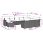 Set de sofás de jardín 11 pzas y cojines ratán sintético gris by , Garden sets - Ref: Foro24-3219520, Price: 644,45 €, Discou...