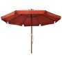 Sombrilla de jardín con palo de madera terracota 330 cm de vidaXL, Sombrillas - Ref: Foro24-47217, Precio: 137,66 €, Descuent...