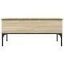 Mesa de centro madera ingeniería metal roble Sonoma 100x50x45cm by , Coffee table - Ref: Foro24-845412, Price: 57,00 €, Disco...