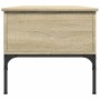 Mitteltisch aus Sonoma-Eiche mit Metallrahmen und Holzwerkstoffplatte, 100x50x45cm. von , Couchtisch - Ref: Foro24-845412, Pr...