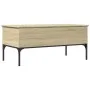 Mesa de centro madera ingeniería metal roble Sonoma 100x50x45cm by , Coffee table - Ref: Foro24-845412, Price: 57,00 €, Disco...