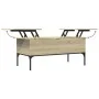 Mesa de centro madera ingeniería metal roble Sonoma 100x50x45cm by , Coffee table - Ref: Foro24-845412, Price: 57,00 €, Disco...