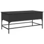 Mesa de centro madera de ingeniería y metal negro 100x50x45 cm by , Coffee table - Ref: Foro24-845396, Price: 59,56 €, Discou...