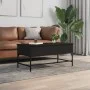 Mesa de centro madera de ingeniería y metal negro 100x50x45 cm by , Coffee table - Ref: Foro24-845396, Price: 59,56 €, Discou...