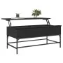 Mesa de centro madera de ingeniería y metal negro 100x50x45 cm by , Coffee table - Ref: Foro24-845396, Price: 59,56 €, Discou...