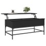 Mesa de centro madera de ingeniería y metal negro 100x50x45 cm by , Coffee table - Ref: Foro24-845396, Price: 60,17 €, Discou...