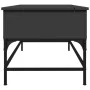 Mesa de centro madera de ingeniería y metal negro 100x50x45 cm by , Coffee table - Ref: Foro24-845396, Price: 59,56 €, Discou...