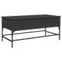 Mesa de centro madera de ingeniería y metal negro 100x50x45 cm by , Coffee table - Ref: Foro24-845396, Price: 59,56 €, Discou...