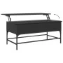 Mesa de centro madera de ingeniería y metal negro 100x50x45 cm by , Coffee table - Ref: Foro24-845396, Price: 59,56 €, Discou...