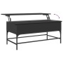 Mesa de centro madera de ingeniería y metal negro 100x50x45 cm by , Coffee table - Ref: Foro24-845396, Price: 60,17 €, Discou...