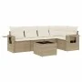 Gartensofa-Set mit 6-teiligen Kissen aus synthetischem Rattan in Beige. von , Gartensets - Ref: Foro24-3220137, Preis: 439,81...