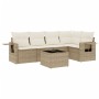 Juego de sofás jardín con cojines 6 pzas ratán sintético beige by , Garden sets - Ref: Foro24-3220137, Price: 401,12 €, Disco...