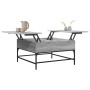 Mesa de centro madera ingeniería metal gris Sonoma 80x80x45 cm by , Coffee table - Ref: Foro24-845404, Price: 82,78 €, Discou...