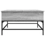 Mesa de centro madera ingeniería metal gris Sonoma 80x80x45 cm de , Mesas de centro - Ref: Foro24-845404, Precio: 81,78 €, De...
