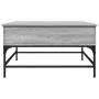 Mesa de centro madera ingeniería metal gris Sonoma 80x80x45 cm de , Mesas de centro - Ref: Foro24-845404, Precio: 81,78 €, De...