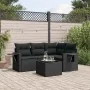 Gartenmöbel-Set 5-teilig mit schwarzen Polstern aus synthetischem Rattan von , Gartensets - Ref: Foro24-3220114, Preis: 364,3...