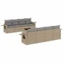 9-piece garden sofa set with beige synthetic rattan cushions by , Garden sets - Ref: Foro24-3219948, Price: 579,32 €, Discoun...