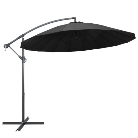 Hängender Sonnenschirm mit anthrazitgrauem Aluminiummast 3 m von vidaXL, Sonnenschirme - Ref: Foro24-47222, Preis: 132,93 €, ...