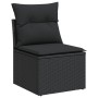 Set de sofás de jardín 6 piezas y cojines ratán sintético negro by , Garden sets - Ref: Foro24-3220154, Price: 391,13 €, Disc...