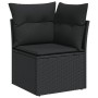 Set de sofás de jardín 6 piezas y cojines ratán sintético negro by , Garden sets - Ref: Foro24-3220154, Price: 391,13 €, Disc...