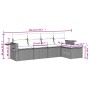 Gartenmöbel-Set 5-teilig mit schwarzen Polstern aus synthetischem Rattan von , Gartensets - Ref: Foro24-3220085, Preis: 279,3...