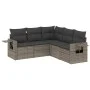 Gartensitzgruppe mit 5-teiligen Sofas und Kissen aus grauem synthetischem Rattan. von , Gartensets - Ref: Foro24-3220149, Pre...