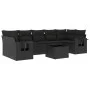 Set de sofás de jardín 8 piezas y cojines ratán sintético negro by , Garden sets - Ref: Foro24-3219934, Price: 563,29 €, Disc...