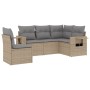 Gartensofa-Set mit 5-teiligen Kissen aus synthetischem Rattan in Beige. von , Gartensets - Ref: Foro24-3220168, Preis: 343,06...