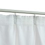 Cortinas opacas con ganchos 2 piezas blanco crudo 140x245 cm