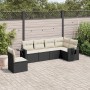 Set de sofás de jardín 6 piezas y cojines ratán sintético negro by , Garden sets - Ref: Foro24-3220225, Price: 354,17 €, Disc...