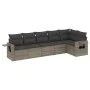 Gartenmöbel-Set, 6-teilig, mit grauen Polstern aus synthetischem Rattan. von , Gartensets - Ref: Foro24-3220189, Preis: 375,6...