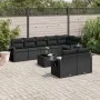 Set de sofás de jardín 8 piezas y cojines ratán sintético negro by , Garden sets - Ref: Foro24-3220424, Price: 652,37 €, Disc...
