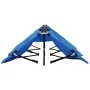 Blue steel folding double lounger by vidaXL, Loungers - Ref: Foro24-47759, Price: 115,72 €, Discount: %