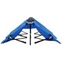 Tumbona doble plegable acero azul de vidaXL, Tumbonas - Ref: Foro24-47759, Precio: 105,34 €, Descuento: %