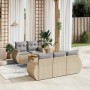 Juego de sofás jardín con cojines 6 pzas ratán sintético beige by , Garden sets - Ref: Foro24-3257221, Price: 452,07 €, Disco...