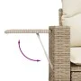 Gartensofa-Set mit 10-teiligen beigen Kissen aus synthetischem Rattan. von , Gartensets - Ref: Foro24-3220627, Preis: 672,57 ...