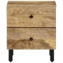Massivholz-Nachttisch aus Mangoholz 40x33x46 cm von , Nachttische - Ref: Foro24-356889, Preis: 58,20 €, Rabatt: %
