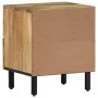 Massivholz-Nachttisch aus Mangoholz 40x33x46 cm von , Nachttische - Ref: Foro24-356889, Preis: 58,20 €, Rabatt: %