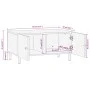 Mesa de centro de madera maciza de mango 80x50x40 cm by , Coffee table - Ref: Foro24-356896, Price: 79,79 €, Discount: %