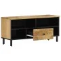 Mueble de TV madera maciza de mango 100x33x46 cm by , TV Furniture - Ref: Foro24-356907, Price: 68,07 €, Discount: %
