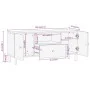Massives Mangoholz-TV-Möbel 105x33x46 cm von , TV-Möbel - Ref: Foro24-356905, Preis: 88,25 €, Rabatt: %